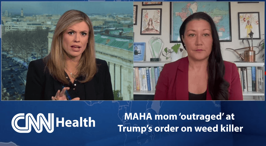Zen Honeycutt on CNN Health discussing weed killer executive order