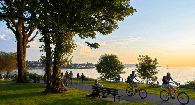 Bike trail in a toxin-free community